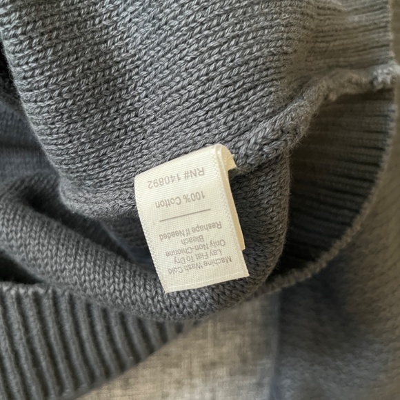 Marine Layer Nate Cotton Cardigan Sweater - Men's Size L - Gray Blend - Picture 7 of 12